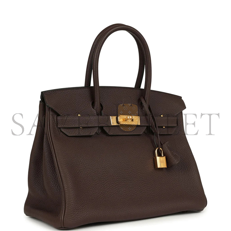 H**me5 master birkin 30 togo chocolate gold hardware (30*22*16cm)